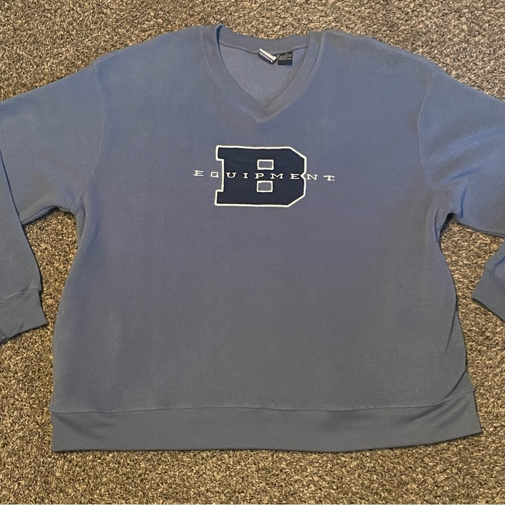 Vintage 90s BUM Equipment Fleece Embroidered Sweatshirt Size XL